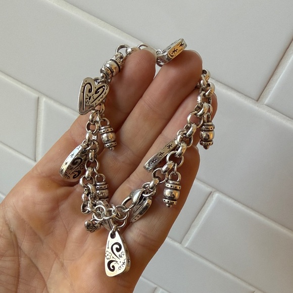 Brighton Silver Heart Charm Bracelet - Picture 2 of 2